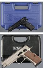 Two Tanfoglio Semi-Automatic Pistols with Cases