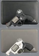 Two Smith & Wesson Model 342 Double Action Revolvers with Cases
