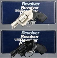 Two Smith & Wesson Model 442 Double Action Revolvers with Boxes