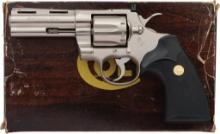Electroless Nickel Colt Python Double Action Revolver with Box
