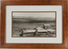Framed Print of L.A. Huffman's "Barringer's Ranch"