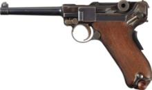 Bulgarian Contract DWM Model 1906 Luger Semi-Automatic Pistol