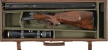 Factory Engraved Gebruder Merkel Boxlock Double Rifle with Scope