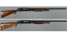 Two Winchester Model 12 Slide Action Shotguns