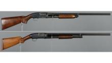 Two Winchester Slide Action Shotguns