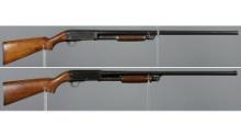 Two Slide Action Shotguns