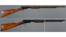 Two Winchester Slide Action Rifles