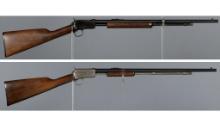 Two Winchester Model 62A Slide Action Rifles