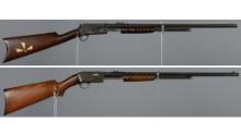 Two Marlin Slide Action Rifles