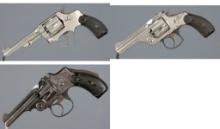 Three Smith & Wesson Double Action Revolvers