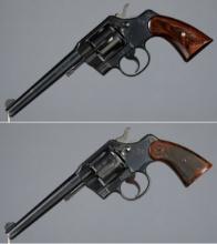 Two Colt Official Police Double Action Revolvers