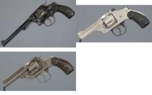 Three Smith & Wesson Double Action Revolvers