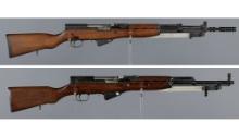 Two SKS Semi-Automatic Rifles