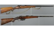 Two Bolt Action Sporting Rifles