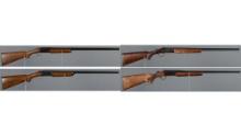 Four Winchester Single Barrel Shotguns