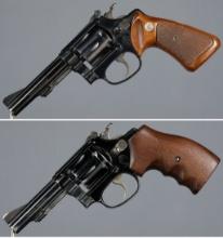 Two Smith & Wesson Double Action Revolvers