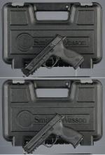 Two Smith & Wesson Semi-Automatic Pistols with Cases