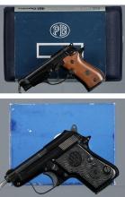 Two Beretta Semi-Automatic Pistols with Boxes