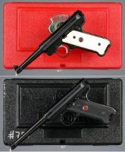 Two Semi-Automatic Pistols with Cases