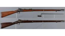 Two U.S. Springfield Trapdoor Military Rifles