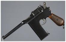 Custom Mauser Model 1896 20-Shot Flat Side Large Ring Pistol