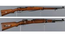 Two BRNO Persian Contract Military Bolt Action Long Guns