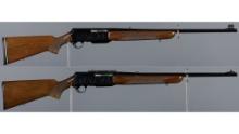 Two Belgian Browning BAR Grade II Semi-Automatic Rifles