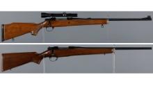 Two Colt/Sako Coltsman Bolt Action Rifles