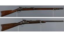 Two U.S. Springfield Trapdoor Longarms