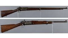 Two U.S. Springfield Krag-Jorgensen Bolt Action Sporting Rifles