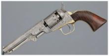 Factory Engraved Colt Model 1849 Pocket Percussion Revolver