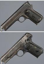 Two Colt Semi-Automatic Pocket Pistols