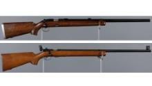 Two Winchester Bolt Action Target Rifles