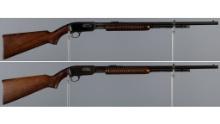 Two Winchester Model 61 Slide Action Rifles