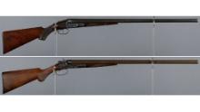 Two American Double Barrel Shotguns