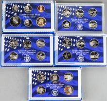 2005 U.S. Mint Proof Set & 3 U.S. Mint State Quarter Proof Sets (2006/2007/2008)