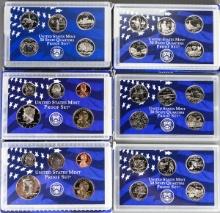 1999/2003 U.S. Mint State Quarter Proof Sets & 2001/2002 U.S. Mint Proof Sets