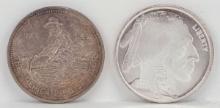 American Prospector & Liberty Indian Head 1 Troy Oz. .999 Fine Silver Rounds