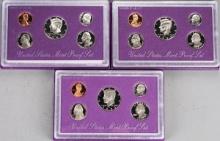 3 U.S. Mint Proof Sets; 2 - 1992, 1993