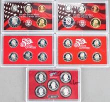 2 - 2003 U.S. Mint Silver Proof Sets & 3 State Quarter Silver Proof Sets