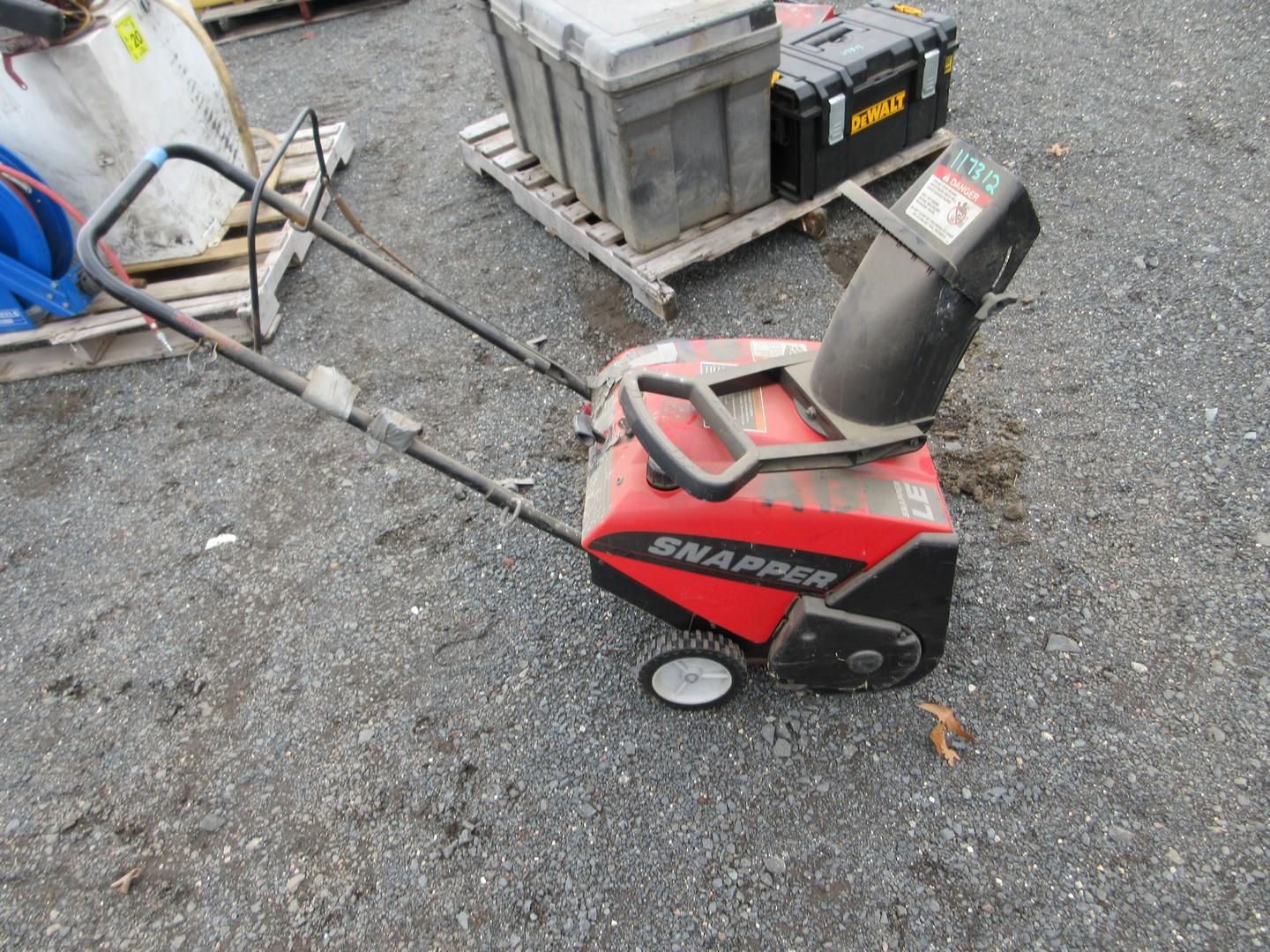 Snapper Walk Behind Snow Blower