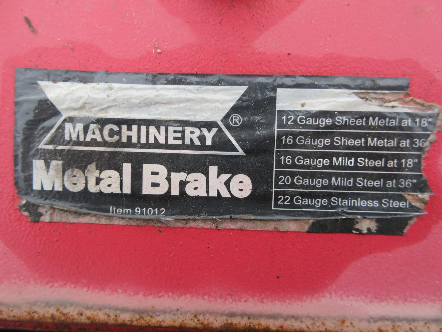 36" Metal Brake