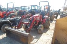 TYM T264 4WD ROPS W/ LDR AND BUCKET AND BACK HOE ATTACHMENT