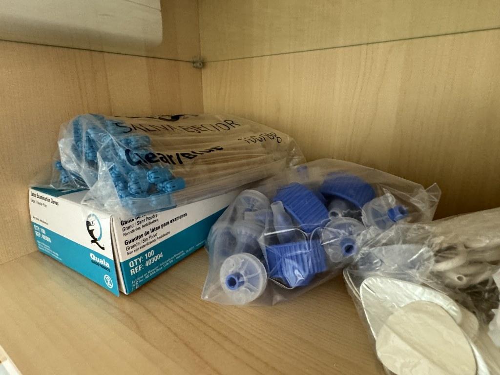 LOT CONSISTING OF DENTAL SUPPLIES IN TWO CABINETS