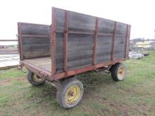 Wood Barge Box on John Deere Wagon (M)