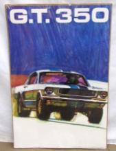 Rare Original 1966 Shelby American GT 350 Dealership Advertising Poster!