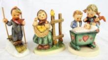 Excellent Lot (3) Vintage TMK 6 Hummel Figurines (All Signed)