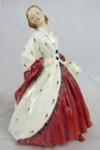Beautiful Royal Doulton 1945 "The Ermine Coat" Figurine