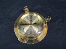 Excellent Vintage Ship's Time Brass Nautical Wall Clock