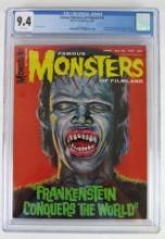 Famous Monsters of Filmalnd #39 (1966) Silver Age Frankenstein Cover CGC 9.4